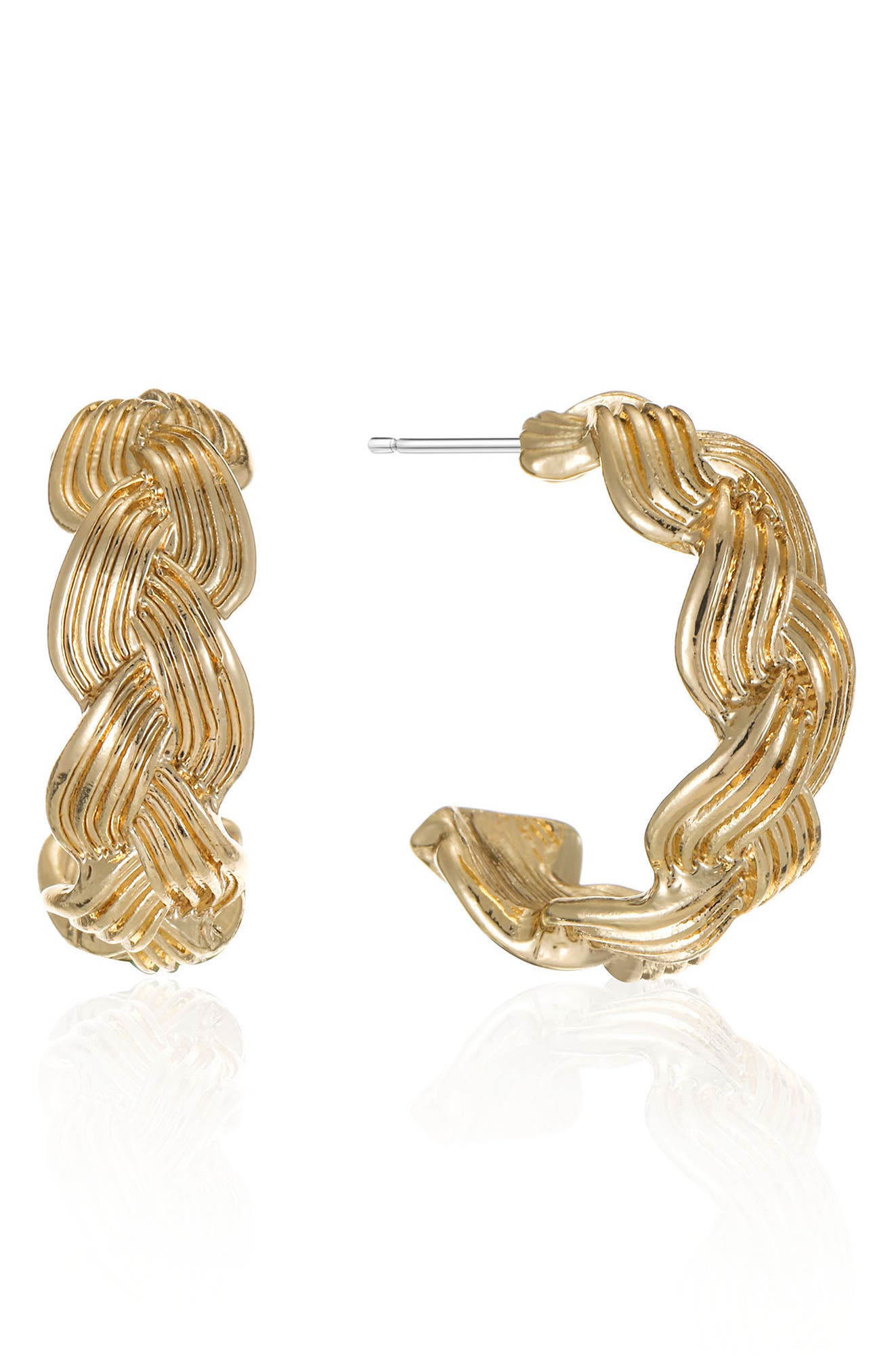 Modern Day Twist Hoop Earrings