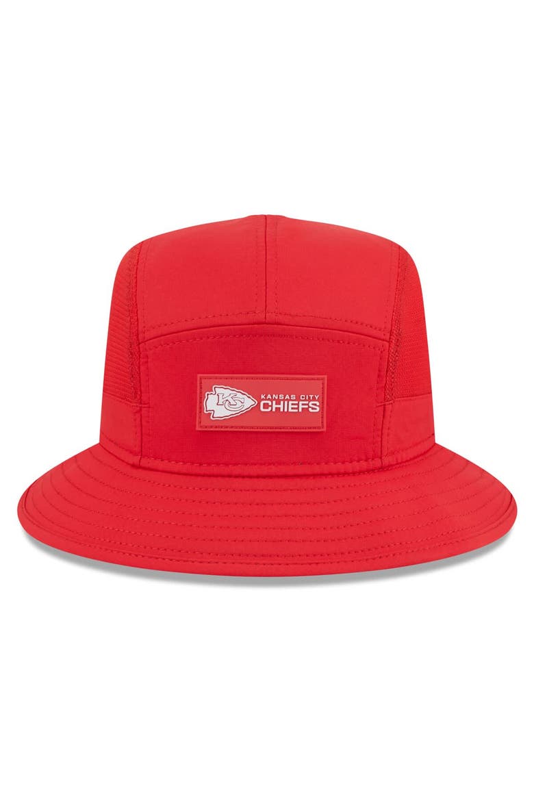 Men's New Era Red Kansas City Chiefs 2025 Sideline  Bucket Hat, Alternate, color, Red