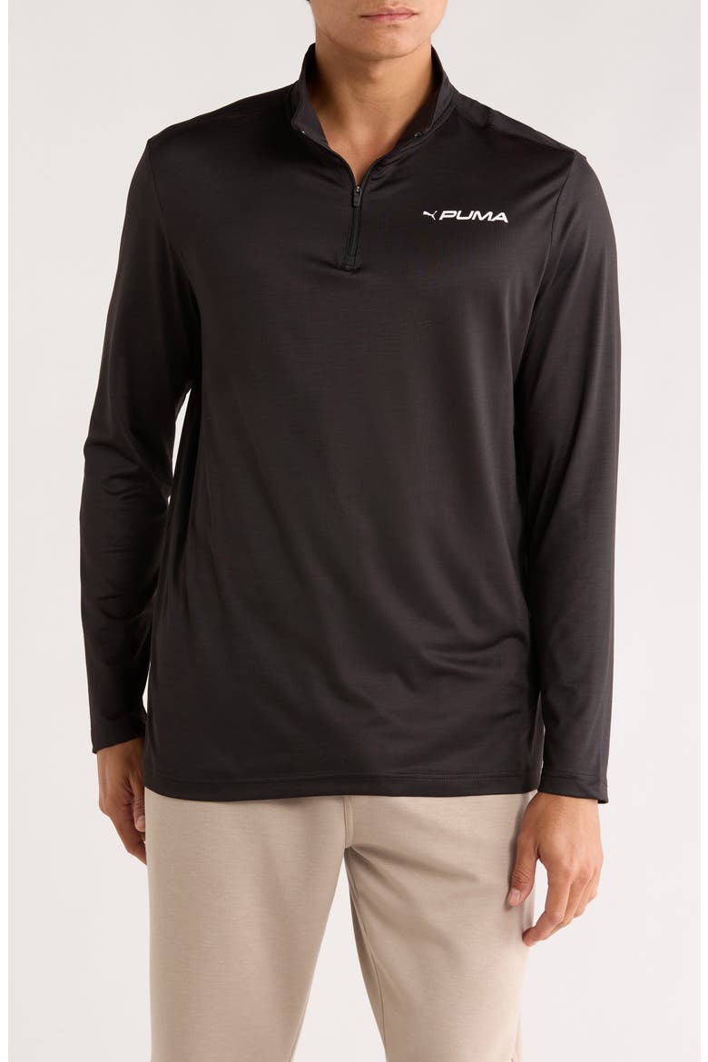 All In Quarter Zip Sweatshirt, Main, color, PUMA BLACK