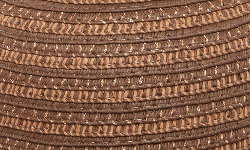 San Diego Hat Metallic Floppy Hat In Brown