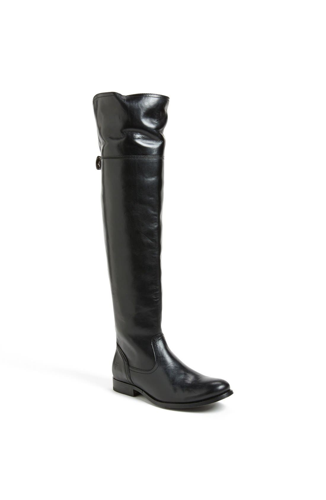 'Melissa' Over the Knee Boot, Main, color, BLACK