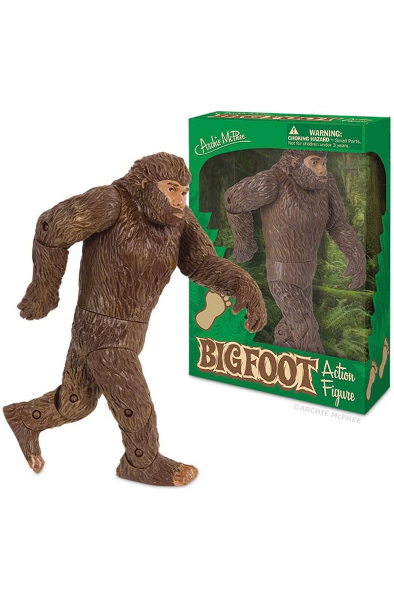 Accoutrements Archie Mcphee Bigfoot Action Figure, Main, color,