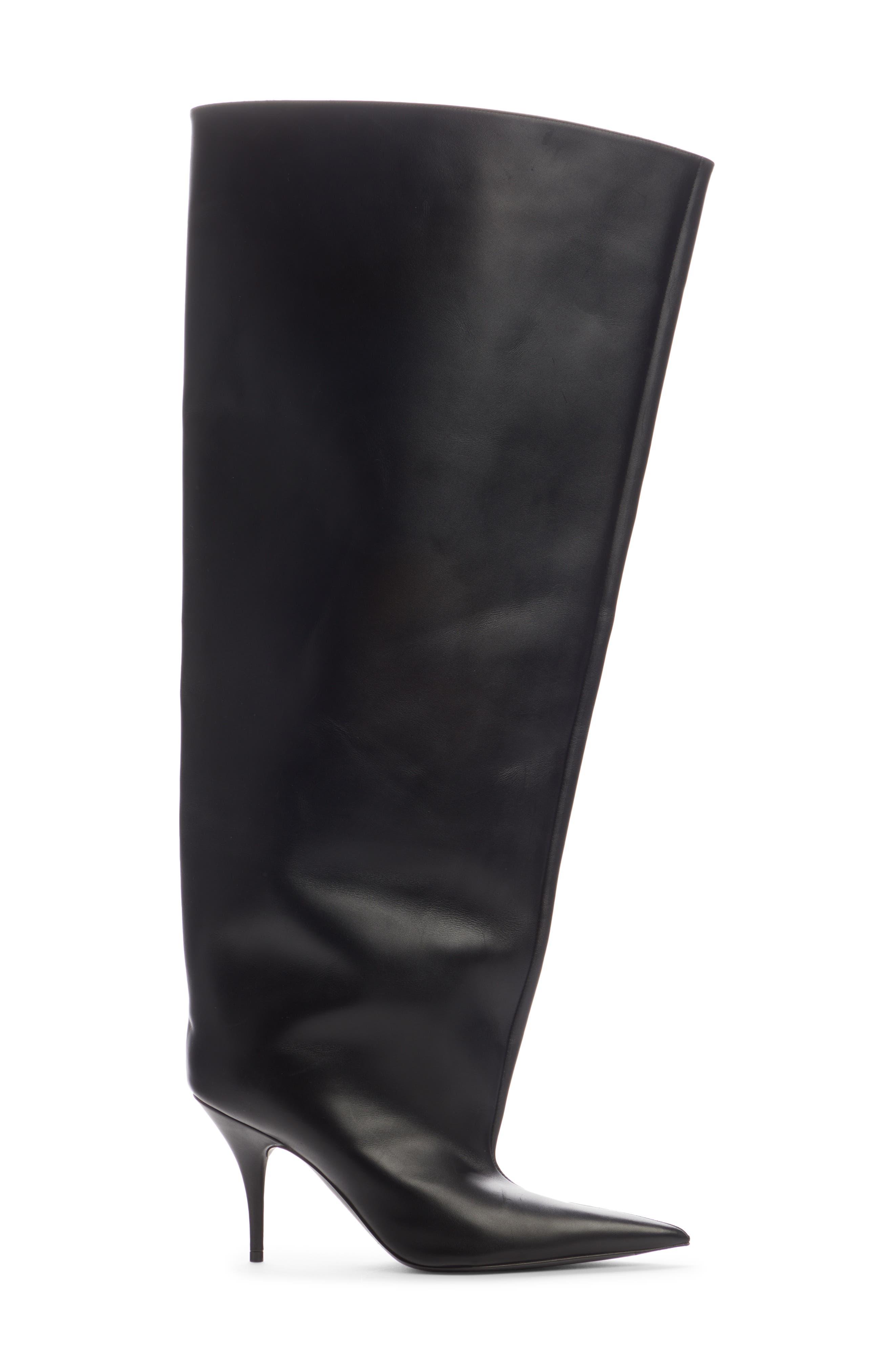 Balenciaga Waders Wide Shaft Pointed Toe Boot, Alternate, color, 
