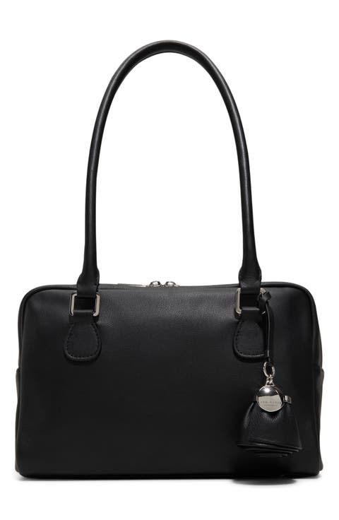 Elanie Leather Top Handle Bag