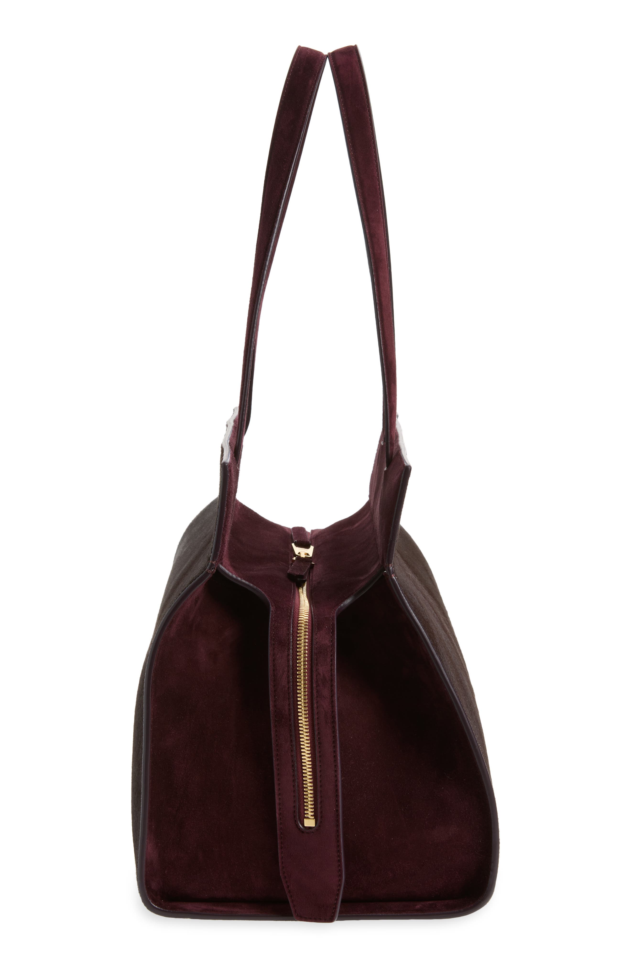 Crosby Genuine Calf Hair Tote, Alternate, color, ROUGE NOIR