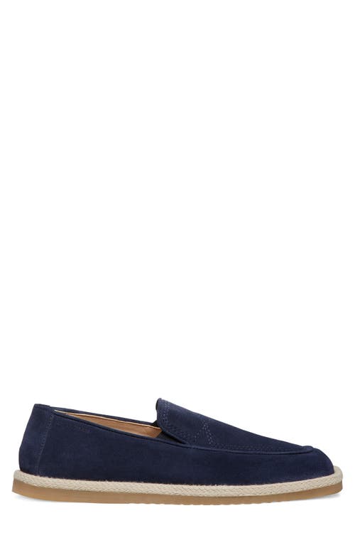 Stuart Weitzman Men's Harbor Venetian Leather Espadrille In Navy