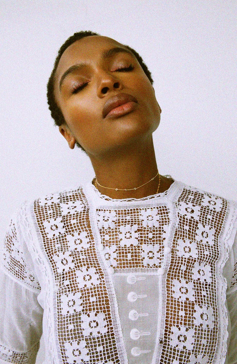 VIDAKUSH Rain Drop Choker, Alternate, color, Gold