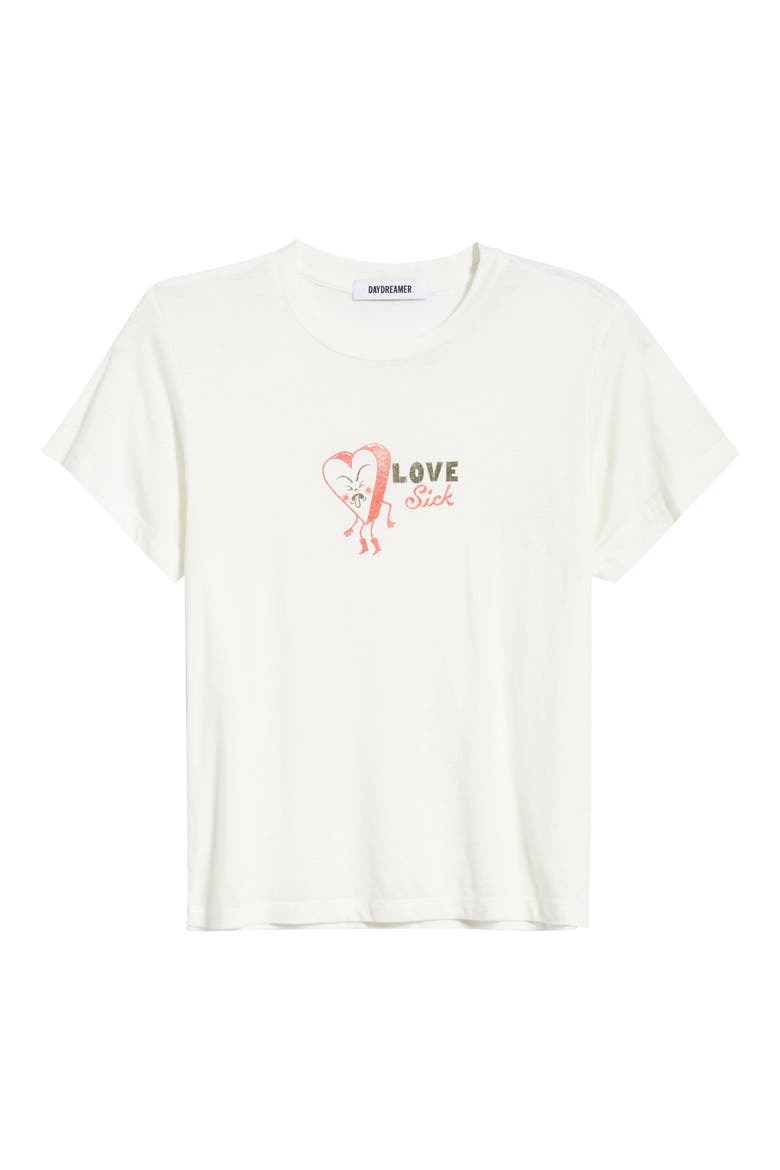 Love Sick Cotton Blend Graphic T-Shirt, Alternate, color, VINTAGE WHITE