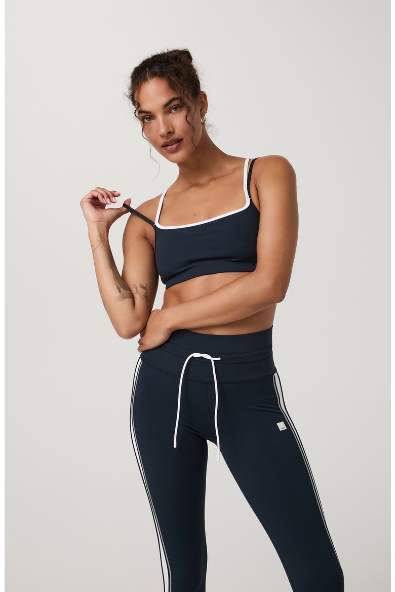Daily Layered Square Neck Sports Bra, Alternate, color, INK