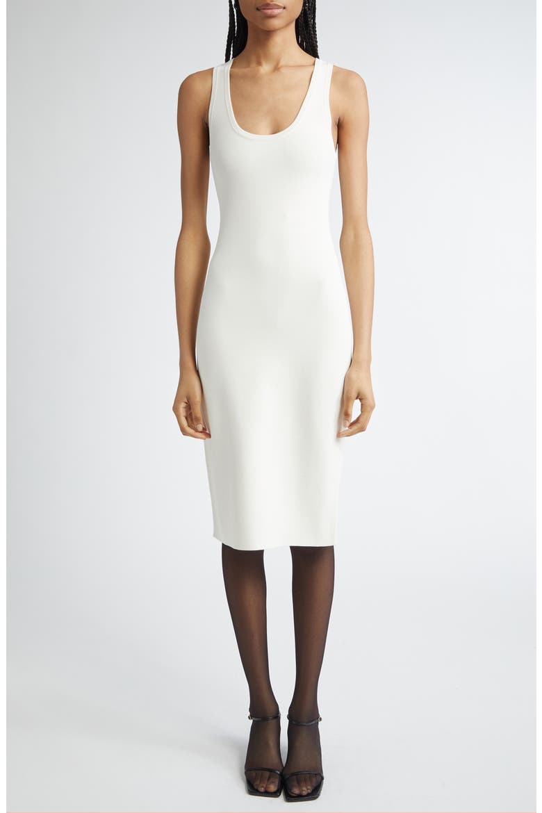 Midi Tank Dress, Main, color, WHITE