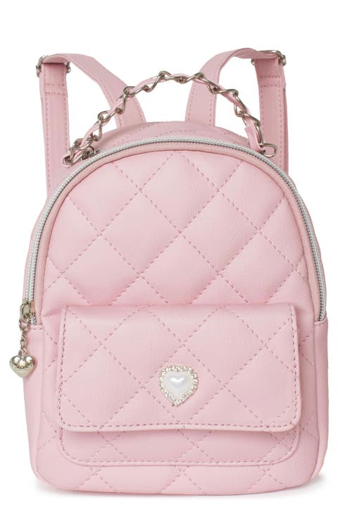 Kids' Heart Quilted Mini Backpack