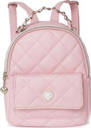 OMG Accessories Kids' Heart Quilted Mini Backpack