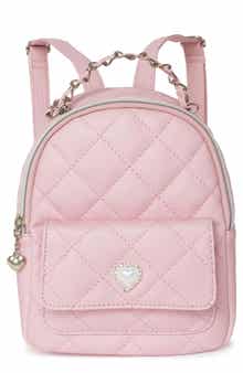 Kids' Heart Quilted Mini Backpack