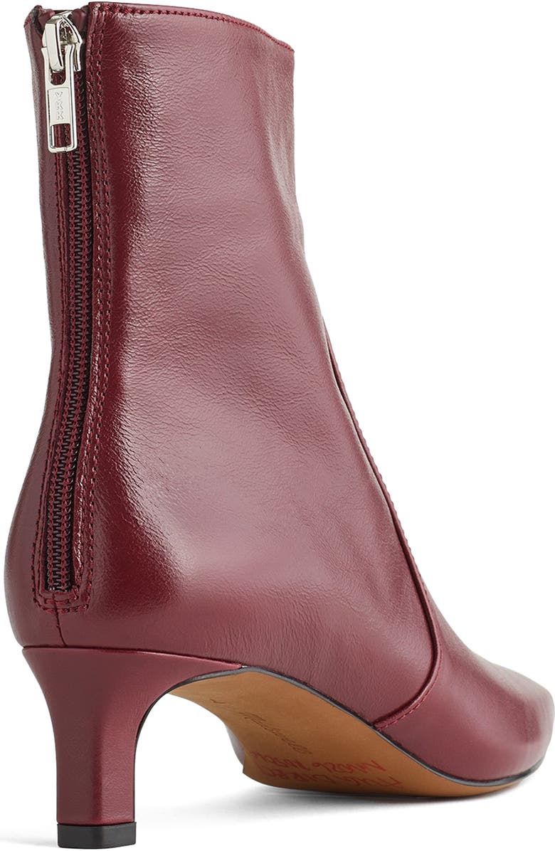 Madewell The Dimes Kitten Heel Boot, Alternate, color, Deep Merlot