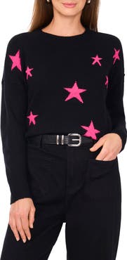 Vince Camuto Star Crewneck Sweater