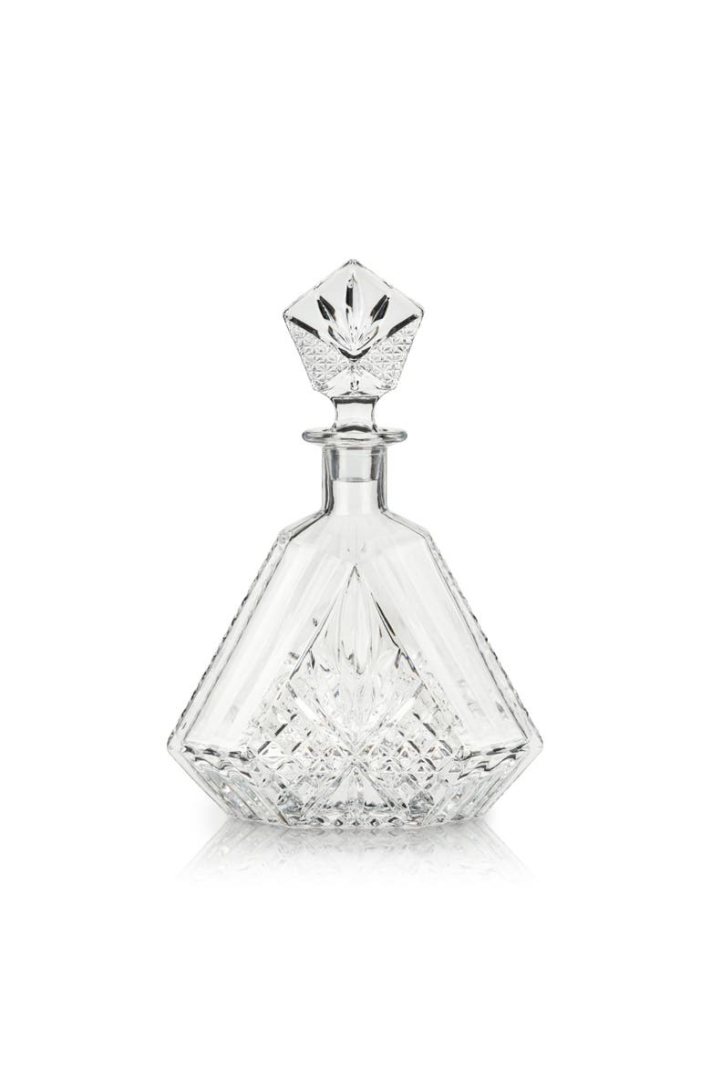 Viski Admiral Crystal Irish Cut Whiskey Decanter, Alternate, color, Clear
