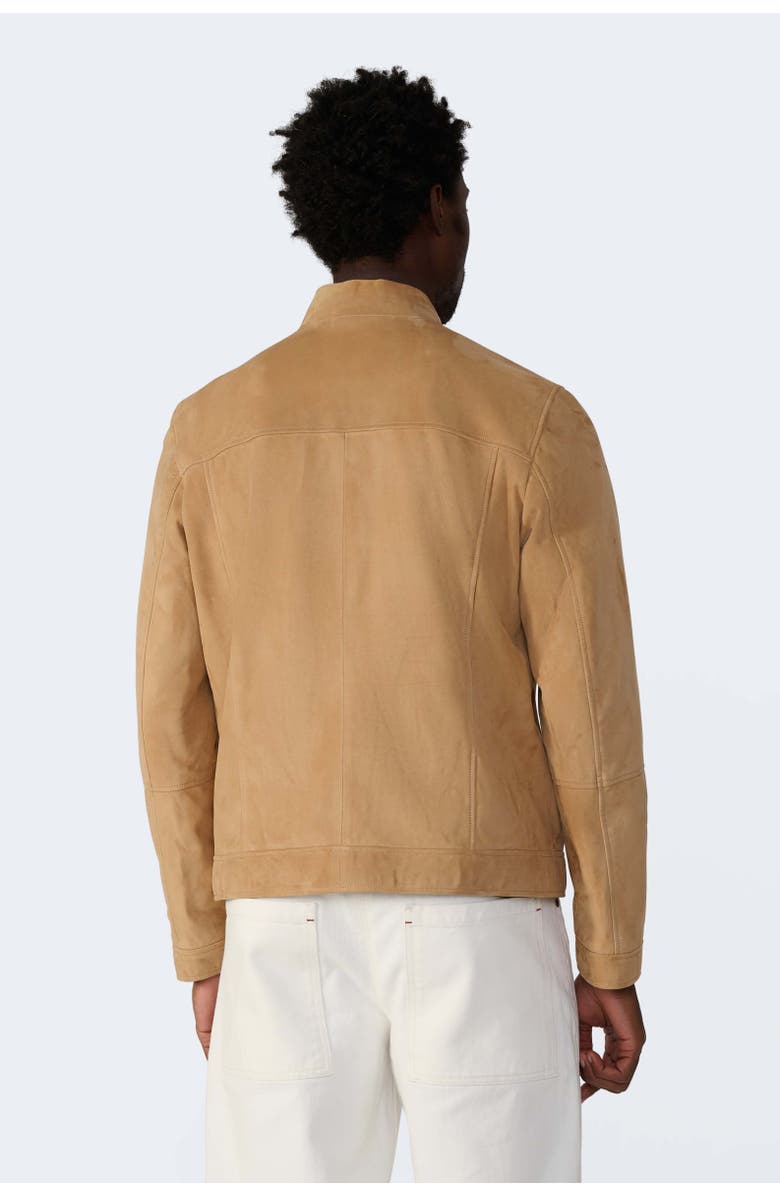 Furniq UK Monty Suede Bomber Jacket, Alternate, color, Pastel Brown