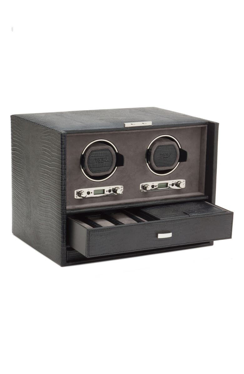 WOLF Blake Double Watch Winder & Case, Alternate, color, 