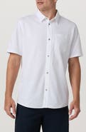 Vuori Oxford Knit Short Sleeve Button-Up Shirt