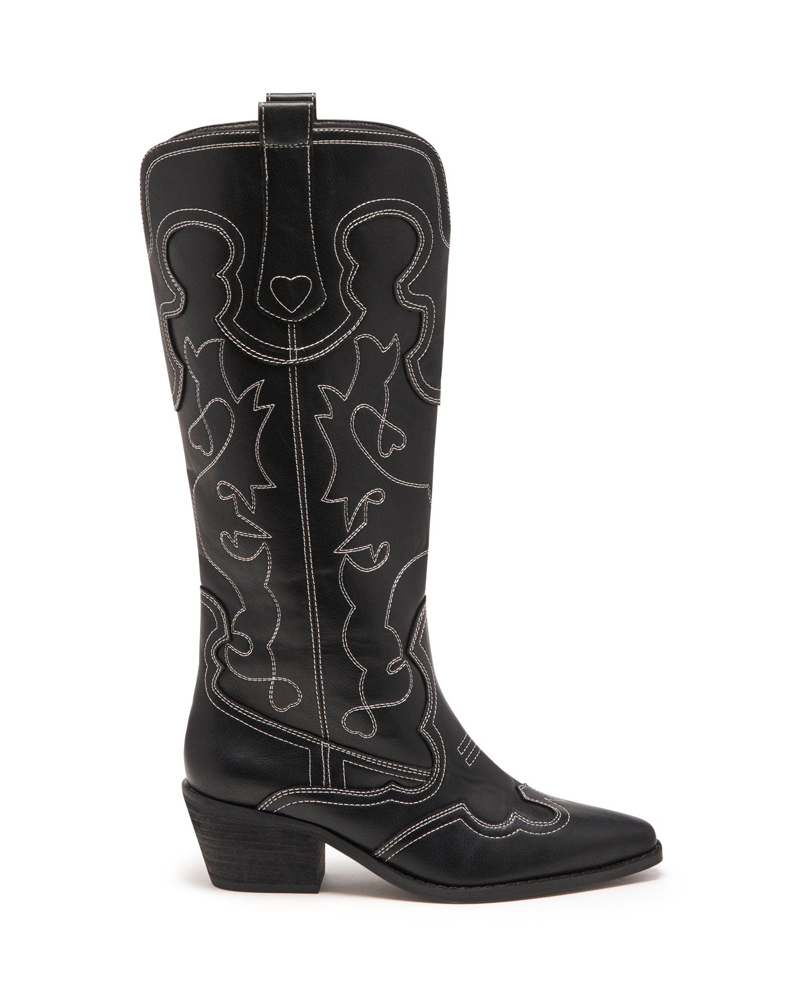 Therapy Australia Malvin Western Boot, Alternate, color, Black Smooth Pu
