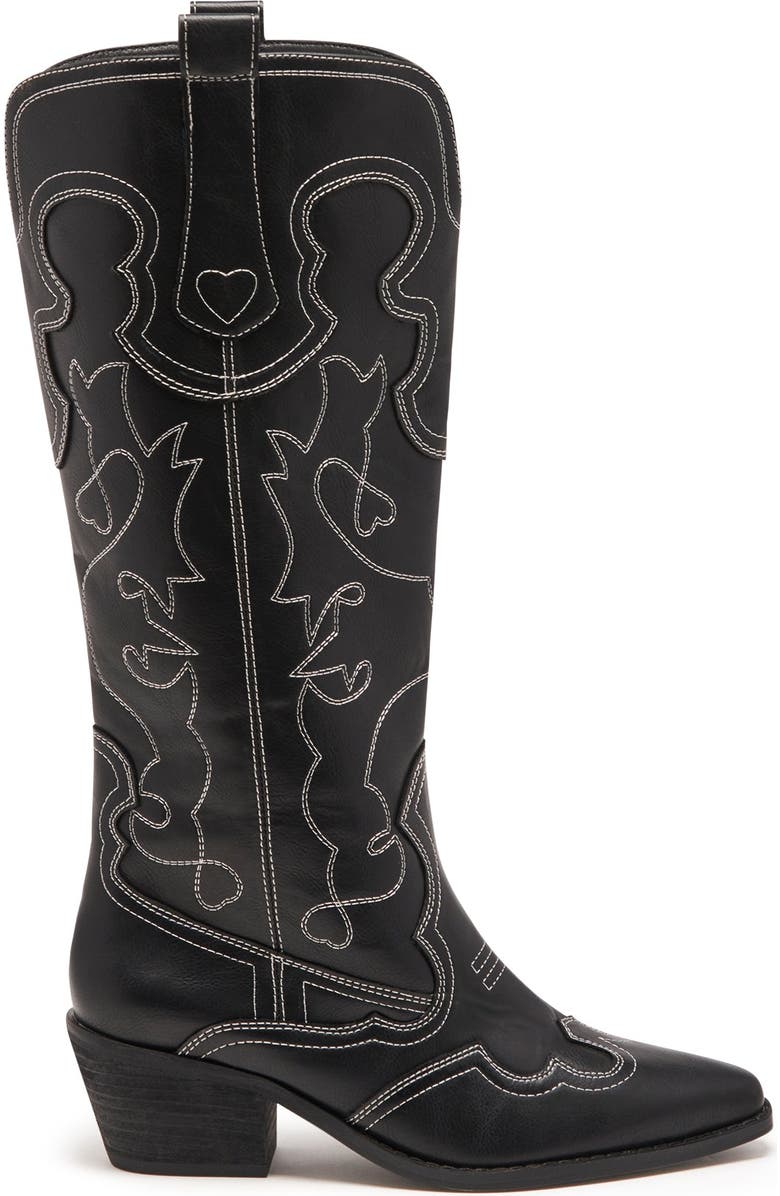Therapy Australia Malvin Western Boot, Alternate, color, Black Smooth Pu