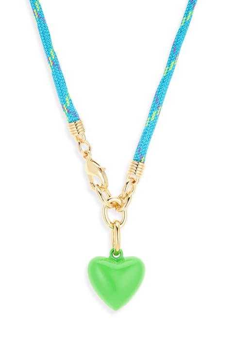 The Happy Cord Heart Charm Necklace