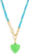 ROXANNE ASSOULIN The Happy Cord Heart Charm Necklace