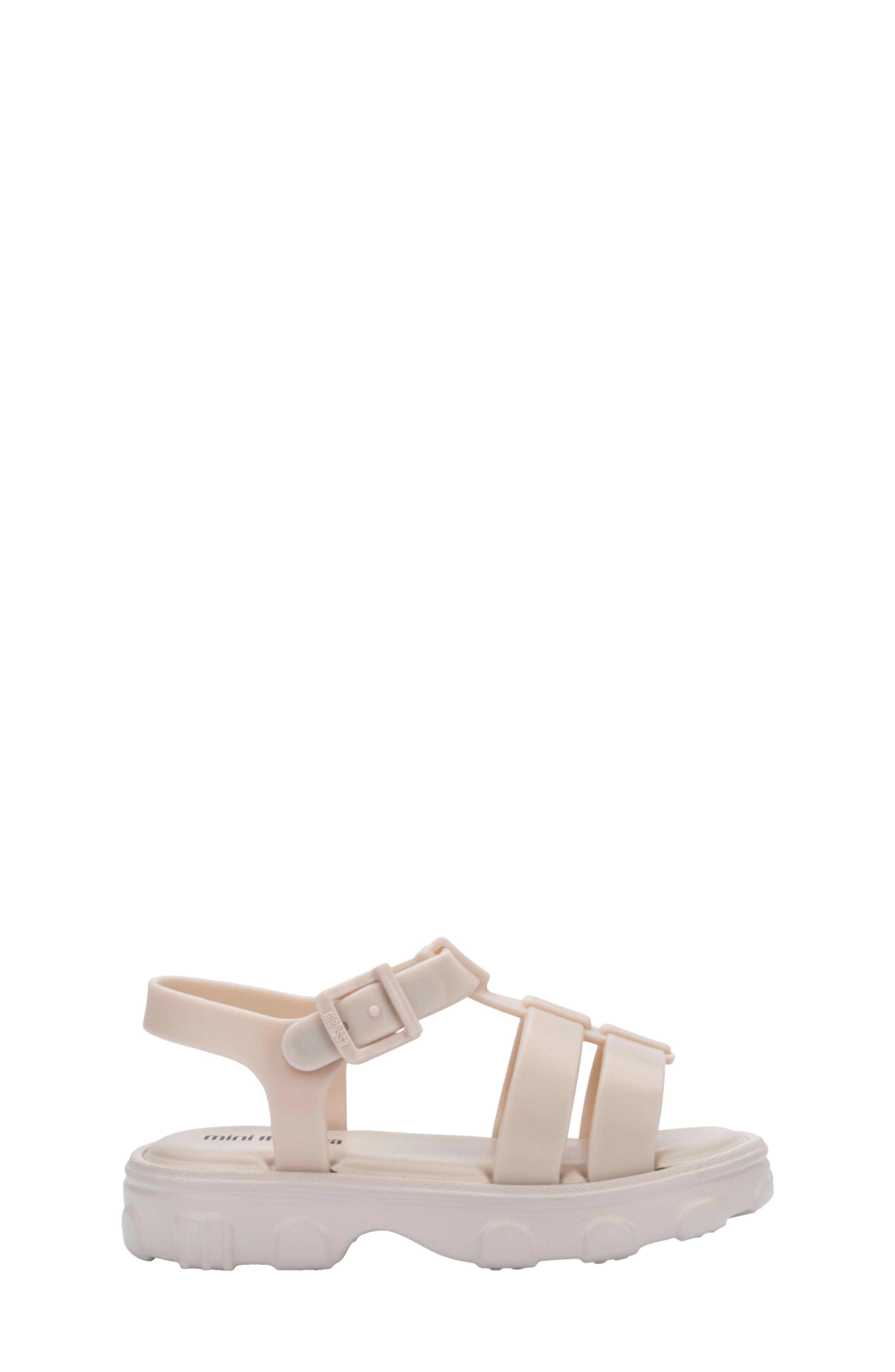 Mini Melissa Ella Fisherman Sandal, Alternate, color, Beige