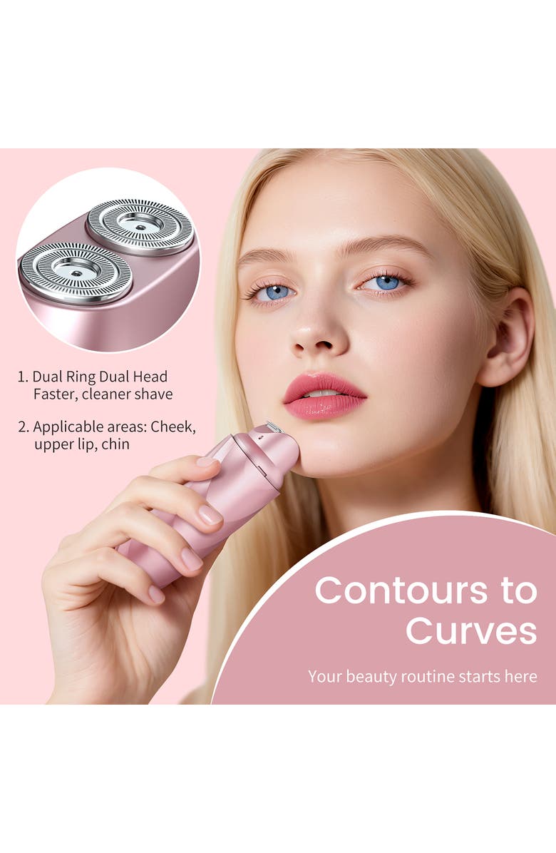 LILA BY AKUNBEM Breeze B2 Max Painless 3-in-1 Multifunction Body & Facial Hair Shaver, Alternate, color,