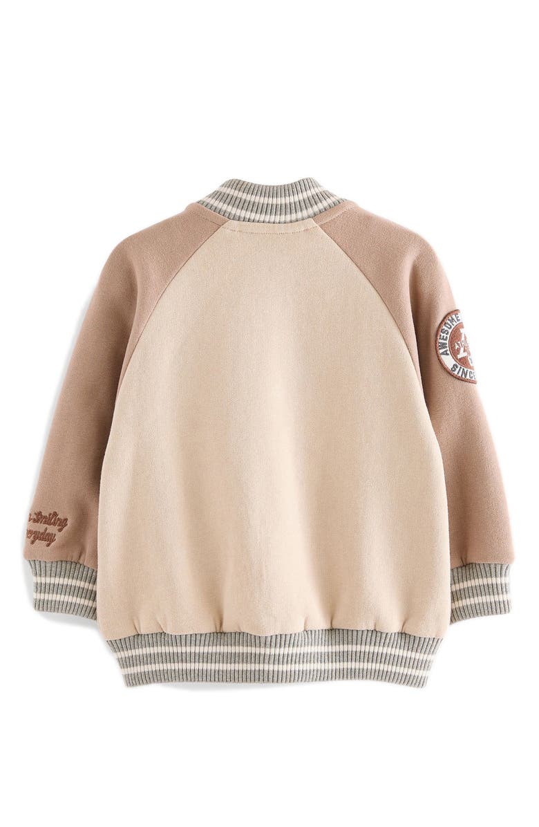 NEXT Kids' Varsity Jacket, Alternate, color, Neutral
