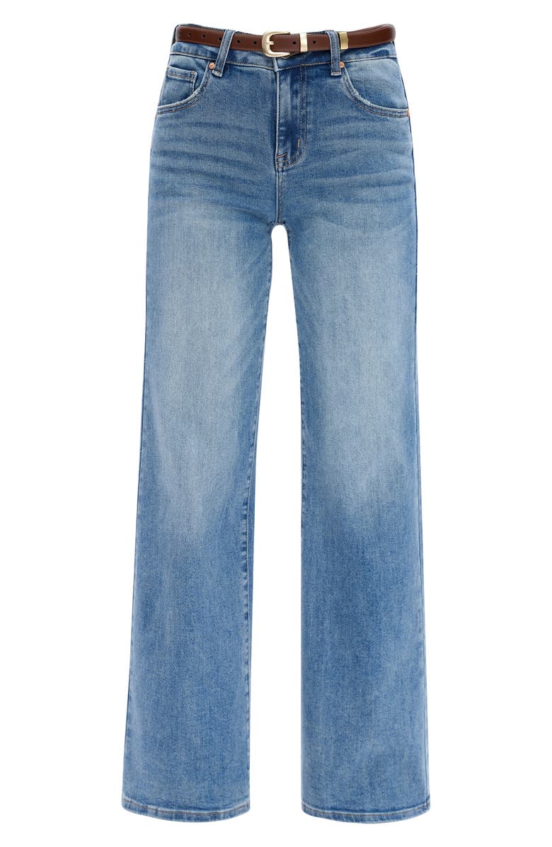 Bayeas Mid Rise Wide Leg Jeans, Alternate, color, Medium Blue