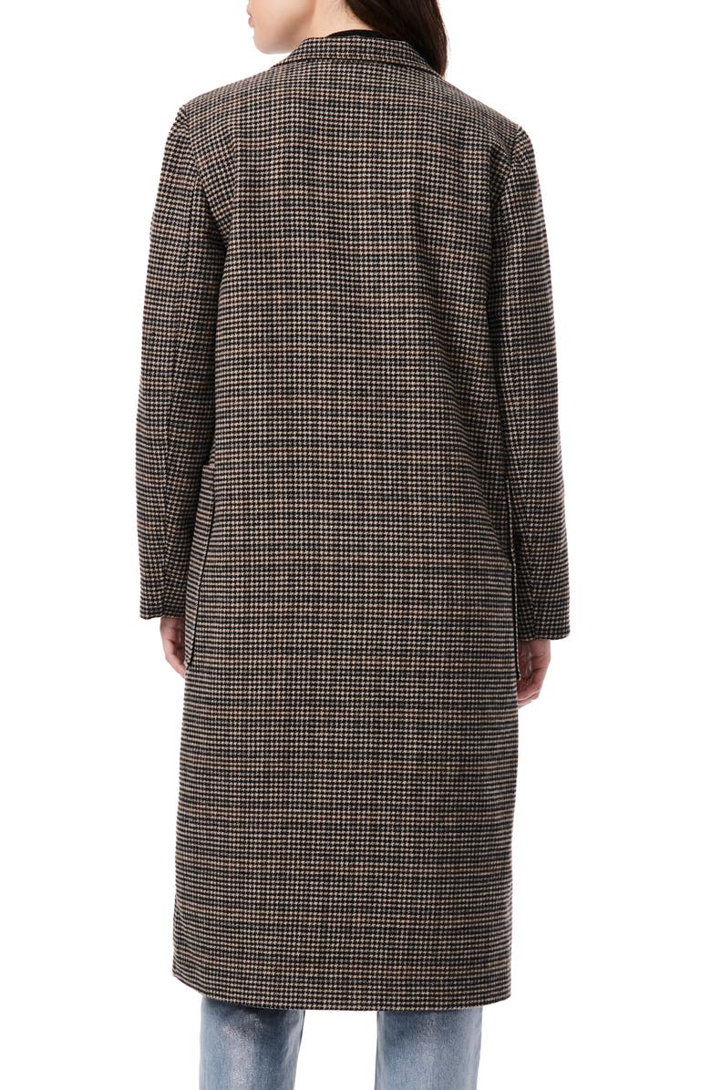 Bernardo Microhoundstooth Wool Duster Coat, Alternate, color, 