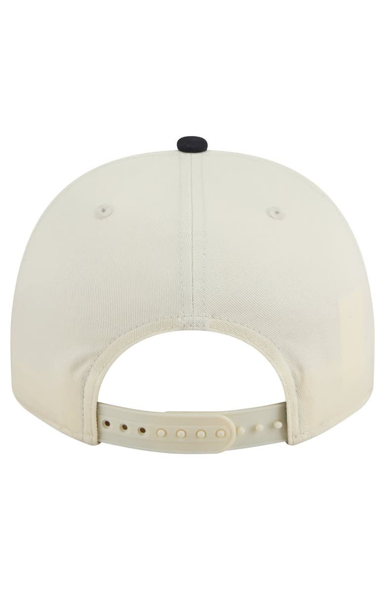 New Era Men's New Era Cream/Navy Auburn Tigers Vintage Chainstitch 9FIFTY A-Frame Snapback Hat, Alternate, color, 