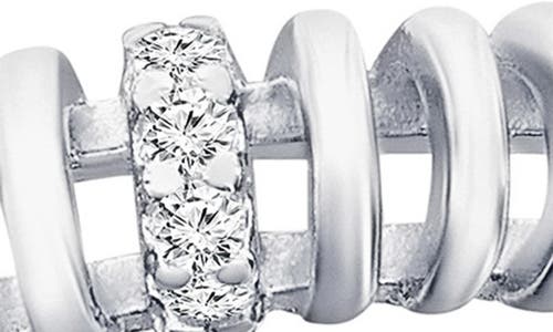Simona Cubic Zirconia Wire Ring In Silver