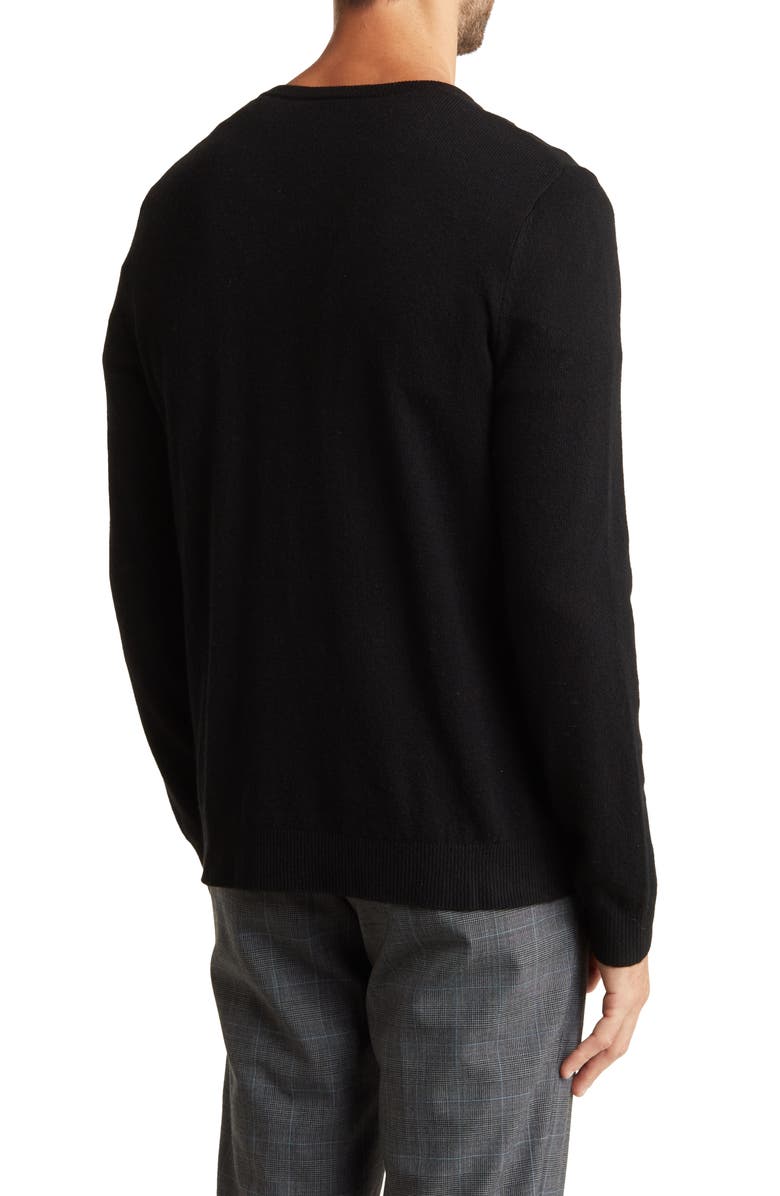 autumn cashmere V-Neck Merino Wool & Cashmere Sweater, Alternate, color, 