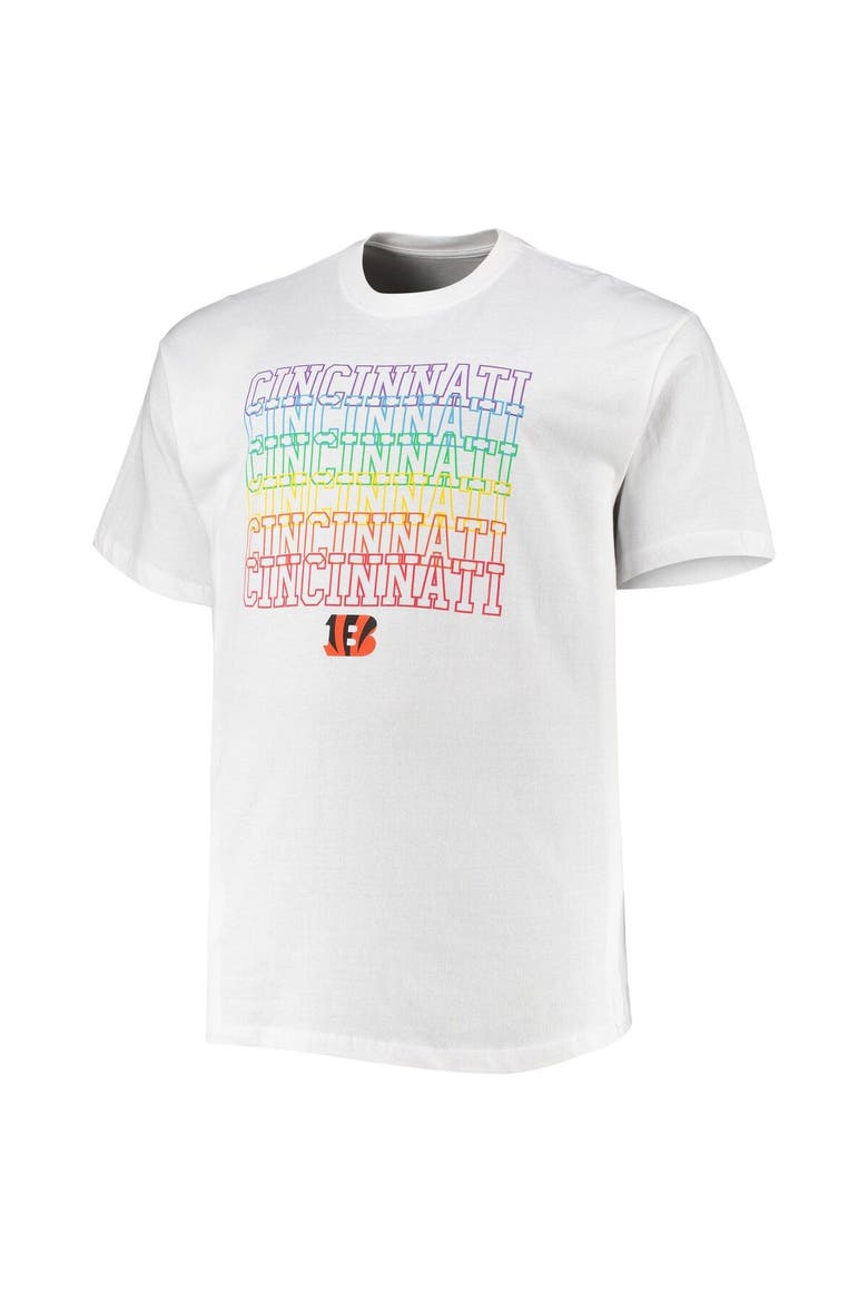 Men's Fanatics Branded White Cincinnati Bengals Big & Tall City Pride T-Shirt, Alternate, color, White
