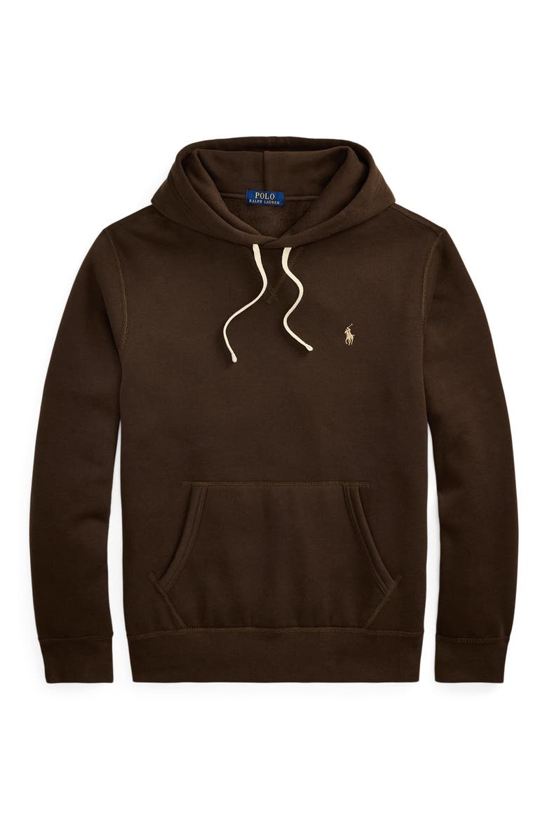 Cotton Blend Fleece Hoodie, Alternate, color, NUTMEG BROWN