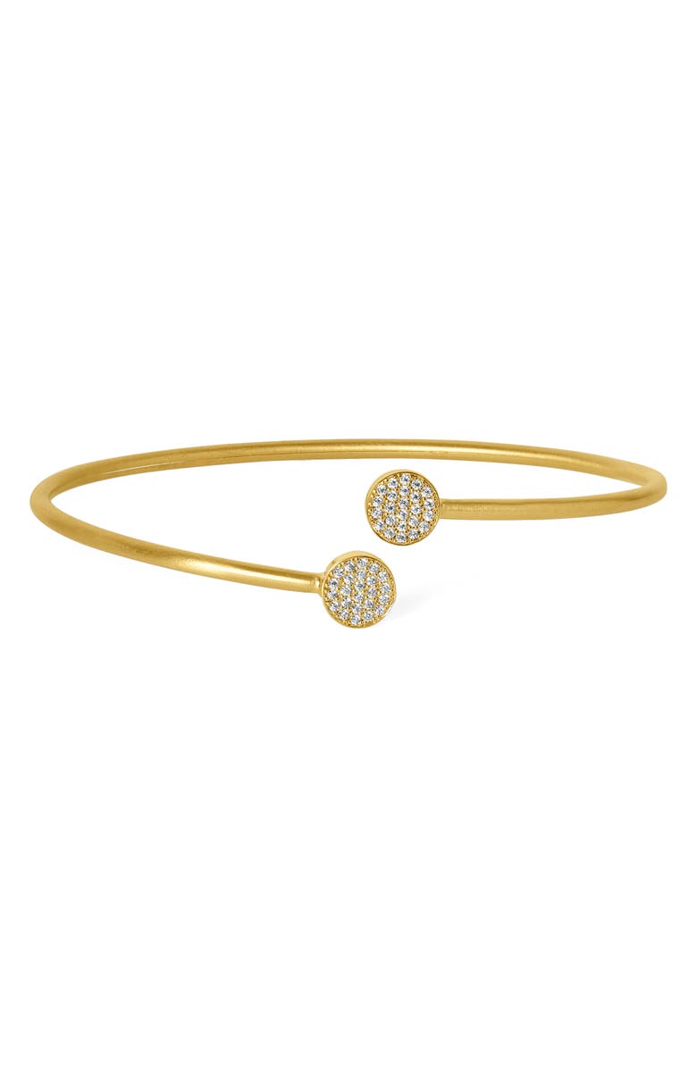 Dean Davidson Mirabeaux Pavé Twist Bangle, Main, color, White Cz/Gold