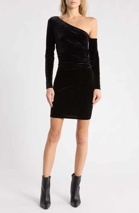 Lynne One Shoulder Long Sleeve Dress