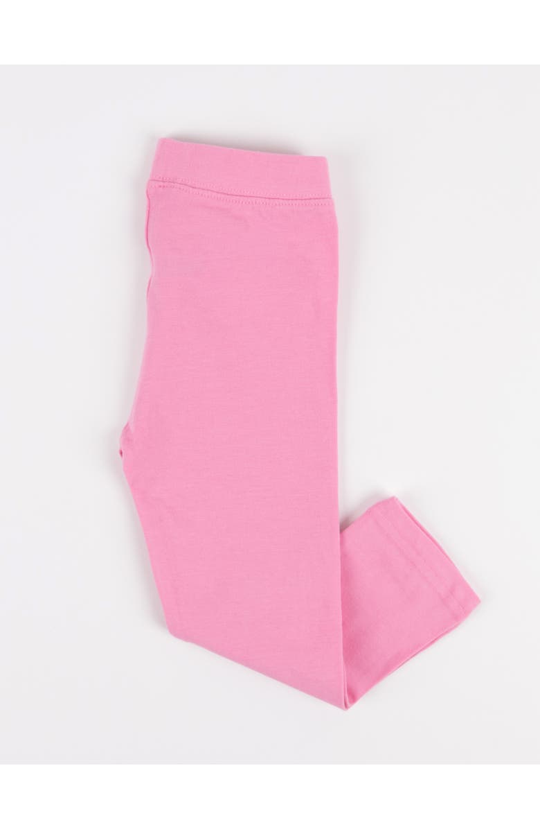 Leveret Girls Cotton Leggings, Solid Colors, Alternate, color, Light Pink