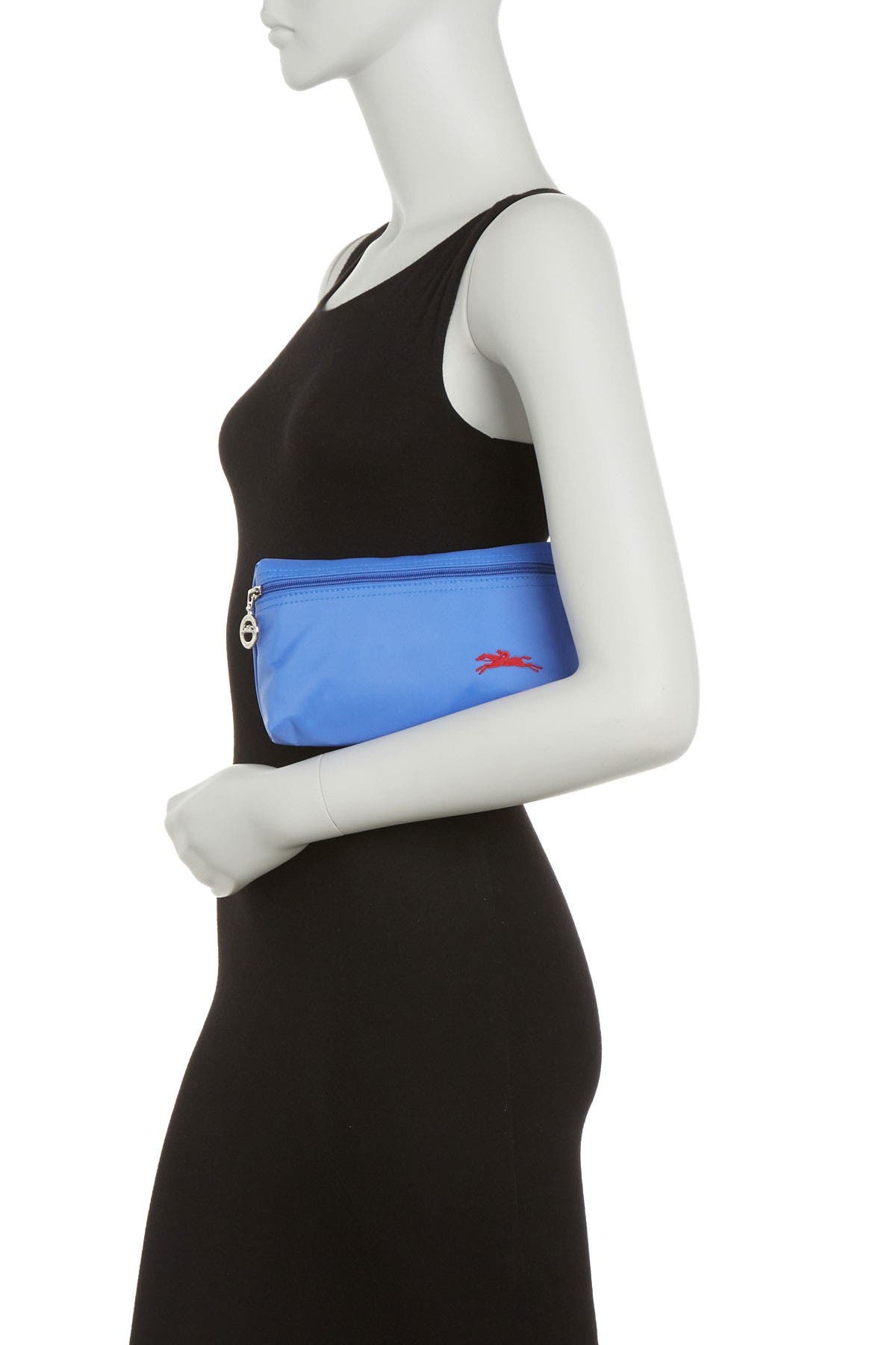 Longchamp Le Pliage Club Cosmetic Case, Alternate, color, Myosotis