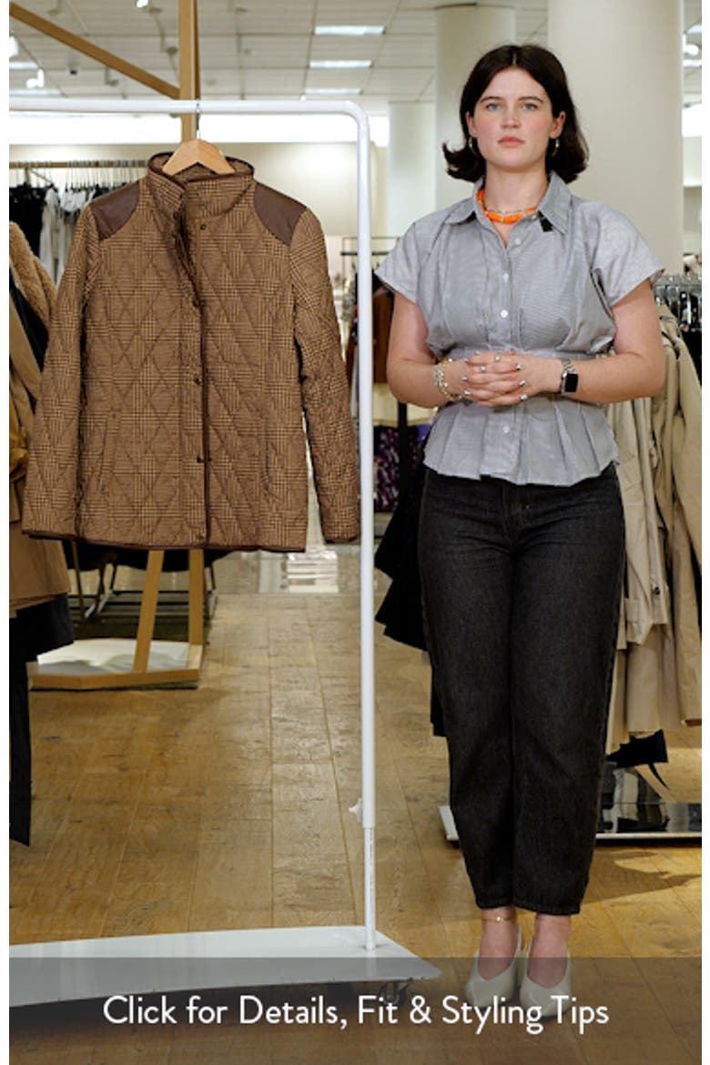Houndstooth Quilted Barn Jacket video