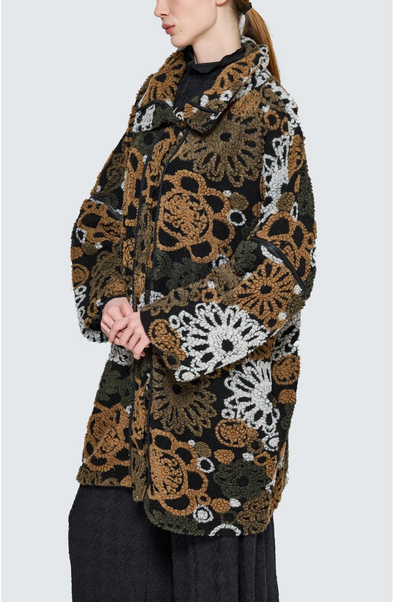 LUUKAA Sorelle Convertible Poncho-Jacket, Alternate, color, Olive