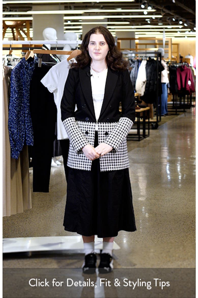 Houndstooth Colorblock Blazer video