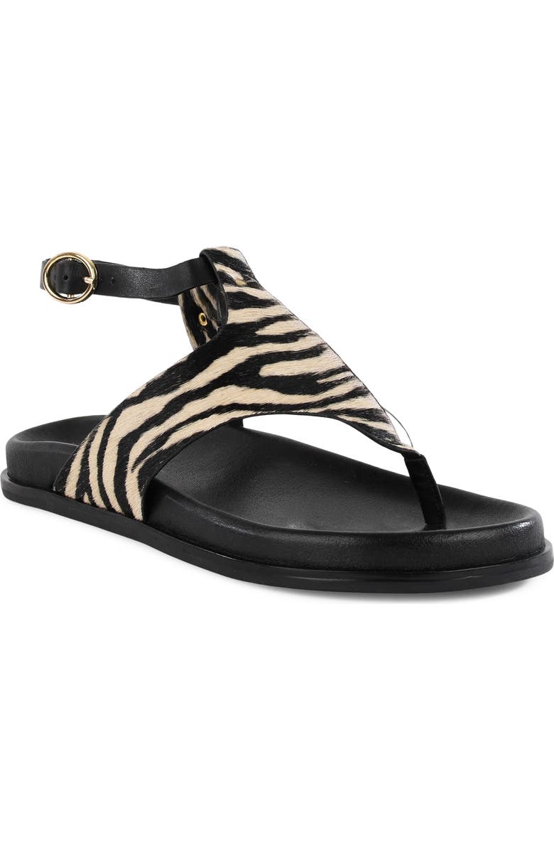 Seychelles In the Zone Ankle Strap Platform Sandal, Main, color, Zebra