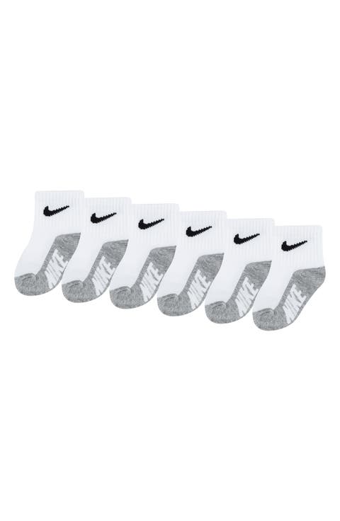 Assorted 6-Pack Cotton Blend Socks (Baby)