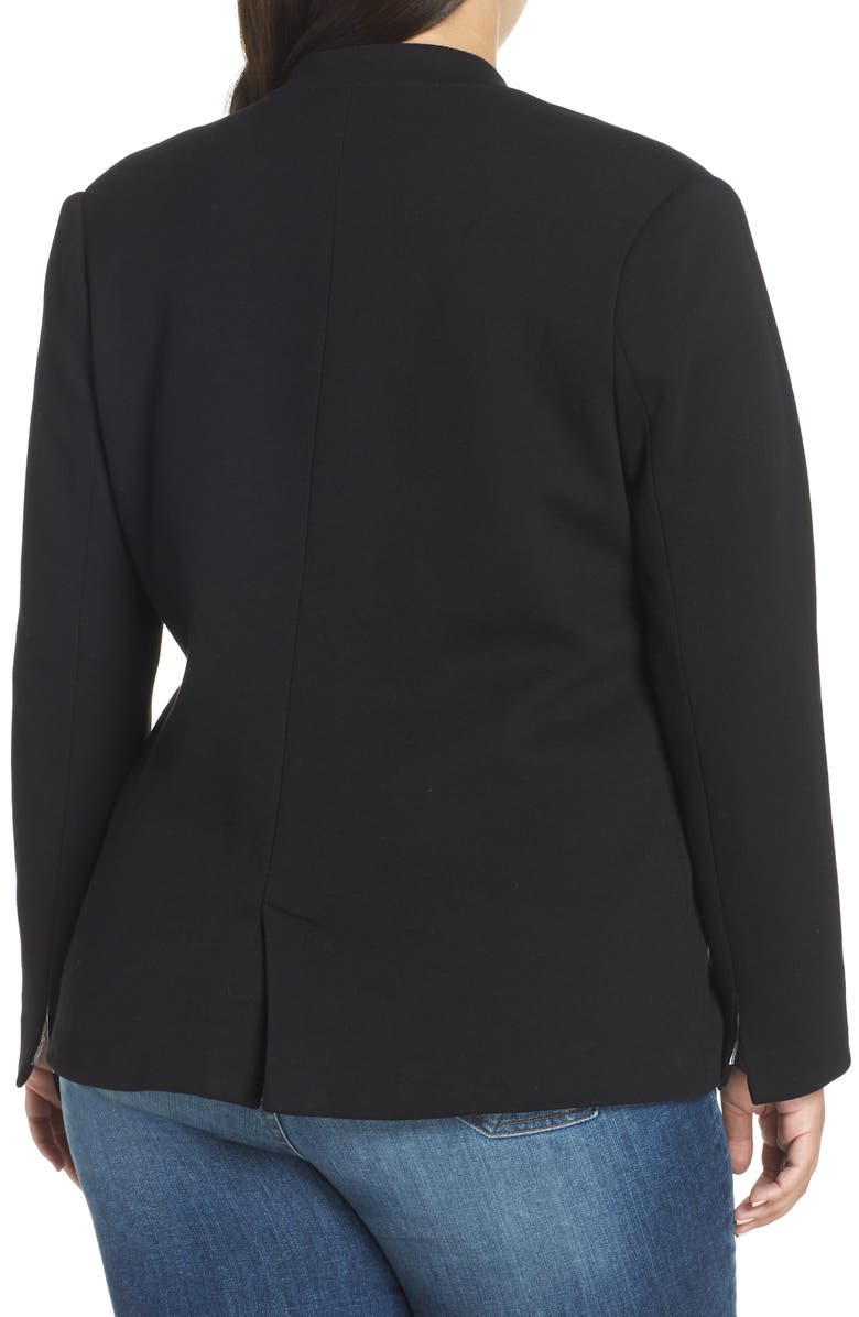GIBSONLOOK Inverted Notch Collar Cotton Blend Blazer, Alternate, color,