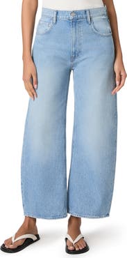 PAIGE Arella High Waist Wide Leg Ankle Jeans