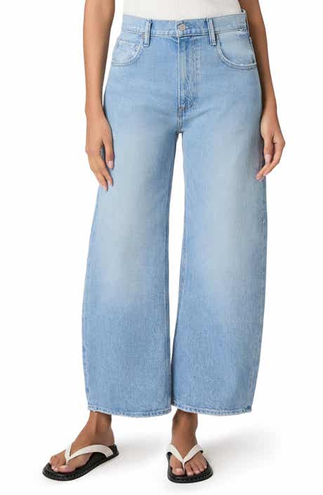 Arella High Waist Wide Leg Ankle Jeans