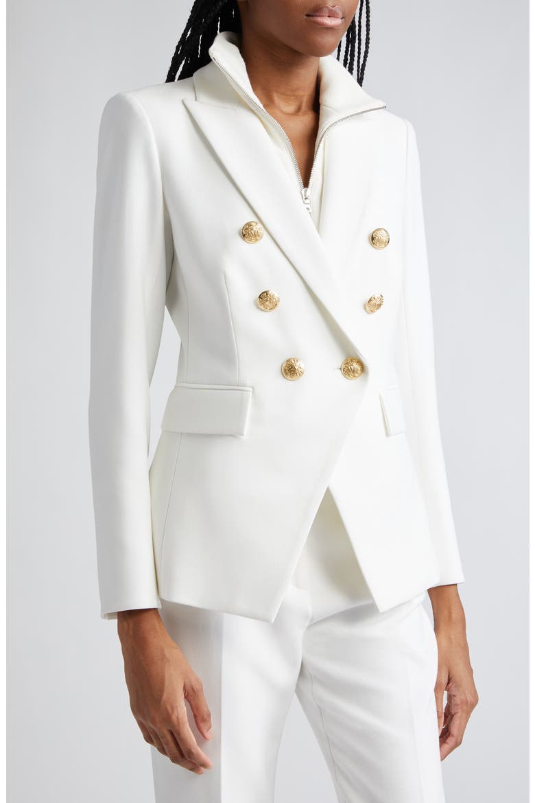 Miller Linen Blend Dickey Jacket, Alternate, color, WHITE